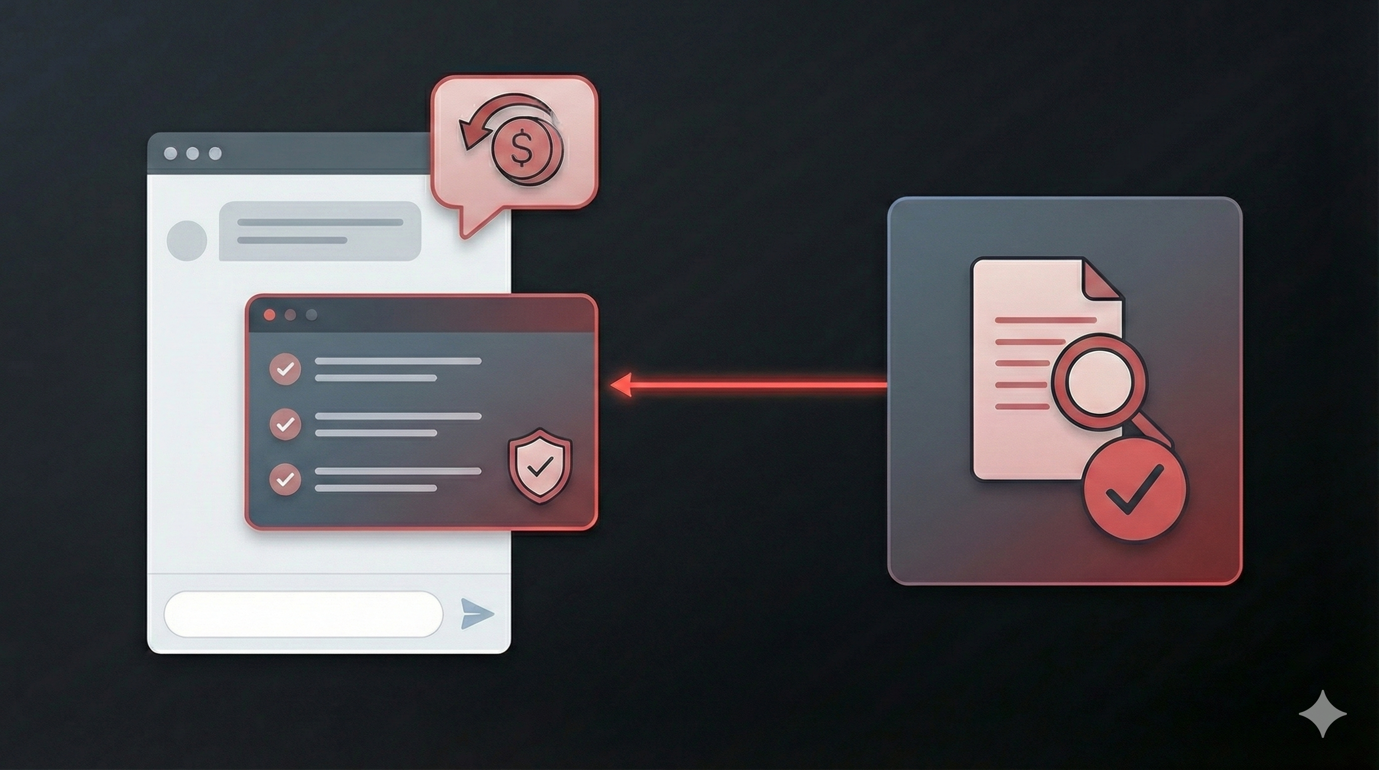 Policy-aware answers system illustration